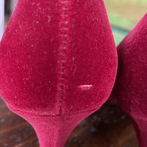 Red premiere collection velvet heels 8.5 - Picture 7 of 12